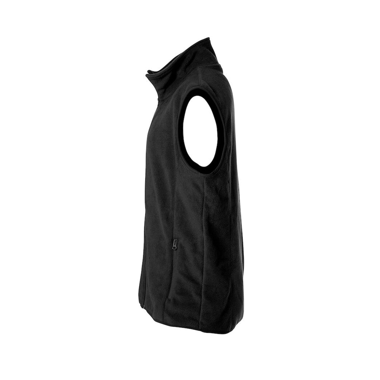 Clique Beveiliging Fleece Bodywarmer Zwart Met Borst- en Ruglogo - van Clique - Nu voor maar €29.95 bij Workwear 2 Day