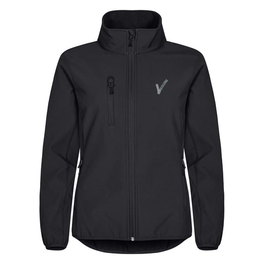 Clique Beveiliging Softshell jas Dames Zwart met Borst- en Ruglogo - van Clique - Nu voor maar €49.95 bij Workwear 2 Day