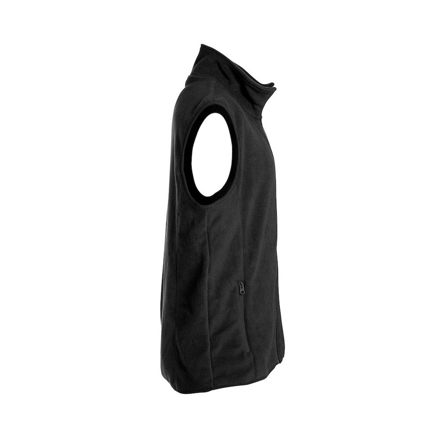 Clique Beveiliging Fleece Bodywarmer Zwart Met Borst- en Ruglogo - van Clique - Nu voor maar €29.95 bij Workwear 2 Day