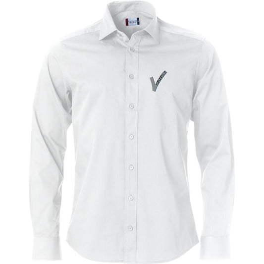 Clique Beveiliging Overhemd / Blouse Heren met Borstlogo (V-tje) - van Clique - Nu voor maar €39.95 bij Workwear 2 Day