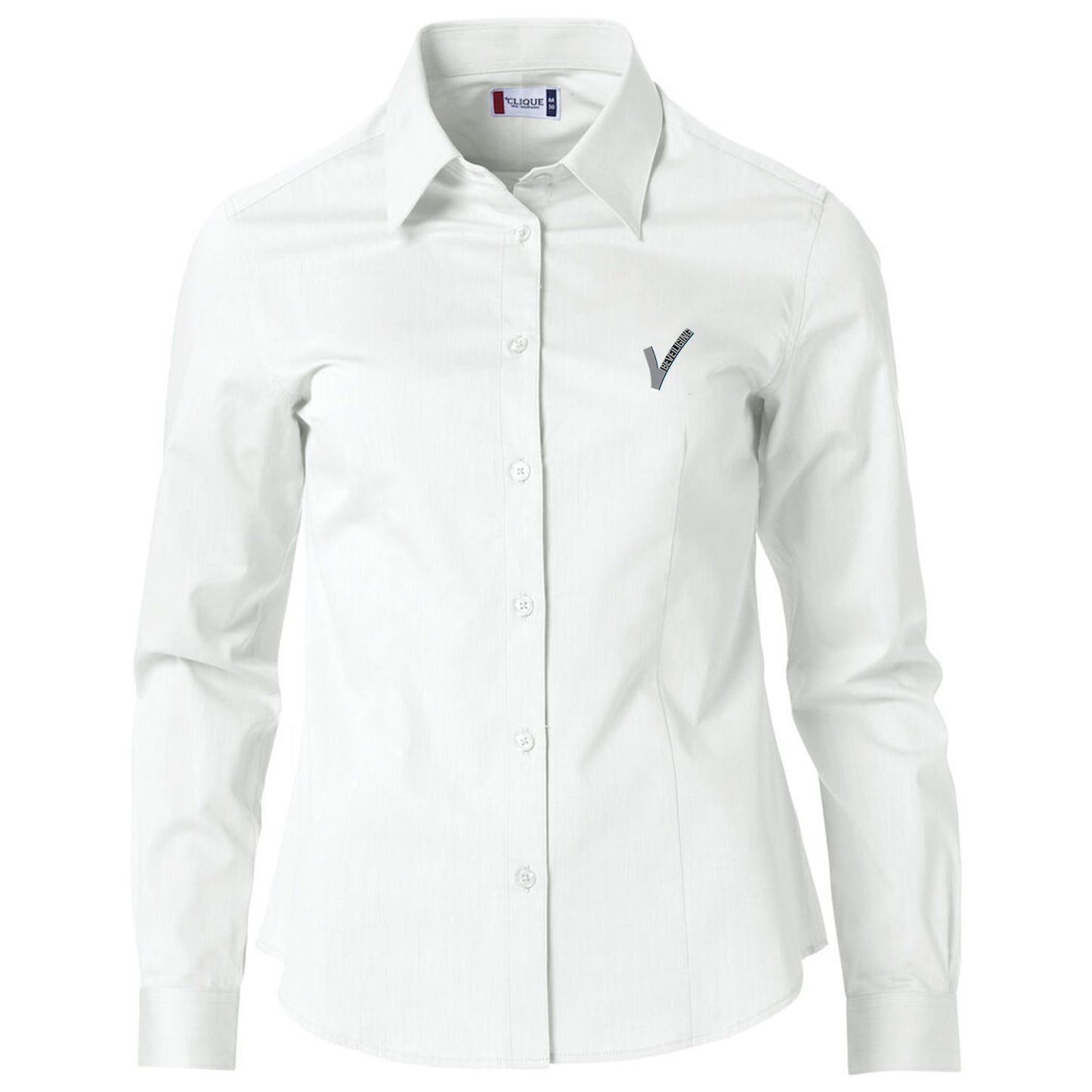 Clique Beveiliging Overhemd / Blouse Dames met Borstlogo (V-tje) - van Clique - Nu voor maar €46.95 bij Workwear 2 Day