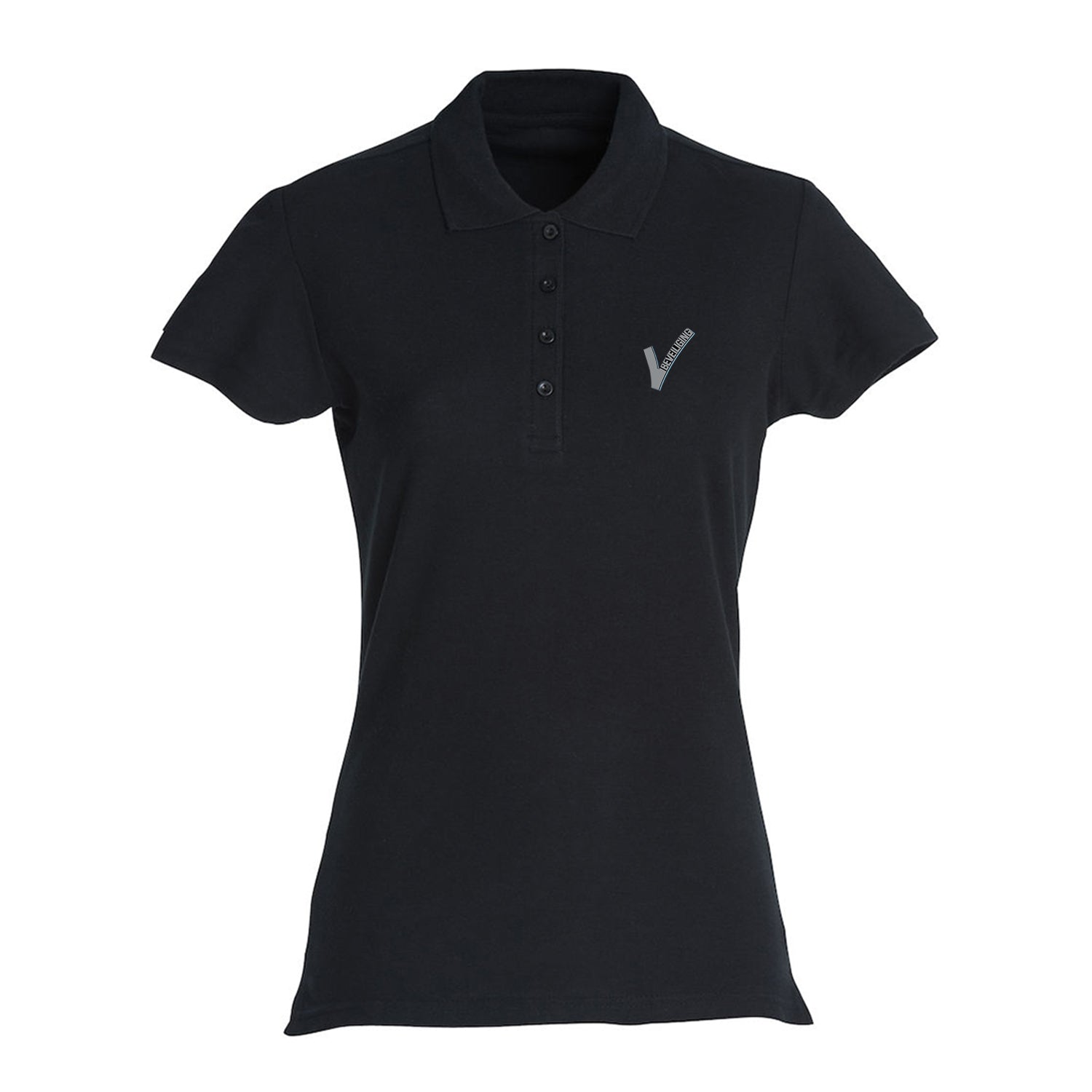 Clique Beveiliging Polo Dames Zwart met Borst- en Ruglogo - van Clique - Nu voor maar €26.95 bij Workwear 2 Day