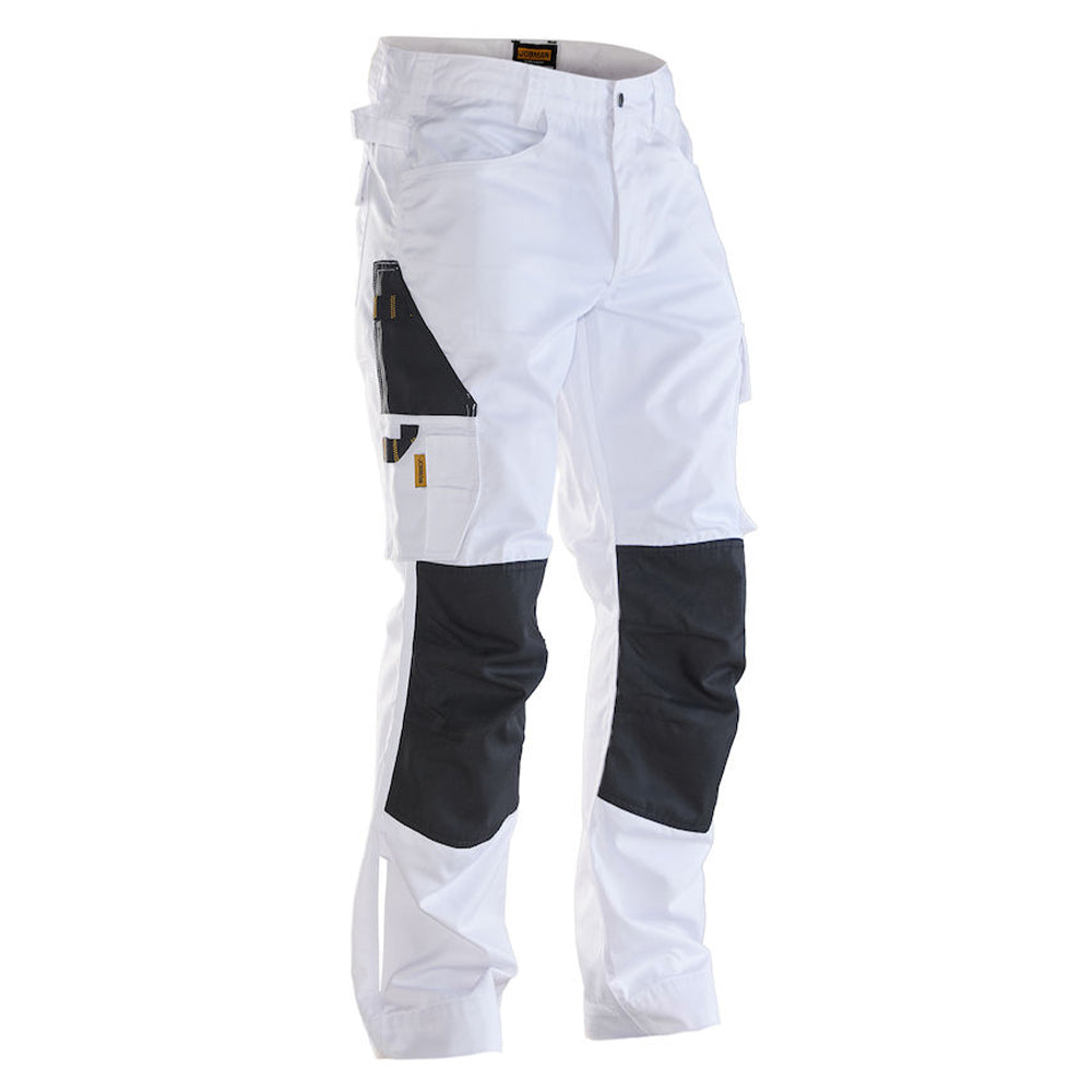 Jobman Schilder Werkbroek Service Heren Wit - van Jobman - Nu voor maar €44.95 bij Workwear 2 Day