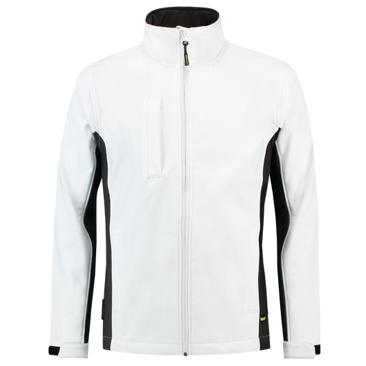 Tricorp Schilder Softshell Bicolor Heren Wit - Donkergrijs - van Tricorp - Nu voor maar €99.95 bij Workwear 2 Day