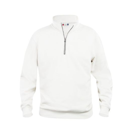 Clique Schilder Sweater met rits half zip Wit - van Clique - Nu voor maar €27.95 bij Workwear 2 Day