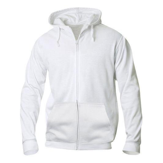 Clique Schilder vest Hoody Basic Full zip Wit - van Clique - Nu voor maar €29.95 bij Workwear 2 Day