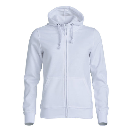 Clique Schilder vest Hoody Full zip Dames Wit - van Clique - Nu voor maar €29.95 bij Workwear 2 Day