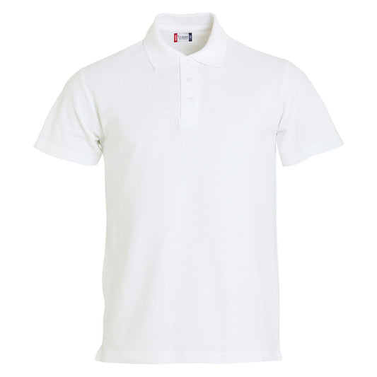 Clique Schilder Polo Basic Heren Wit - van Clique - Nu voor maar €17.95 bij Workwear 2 Day