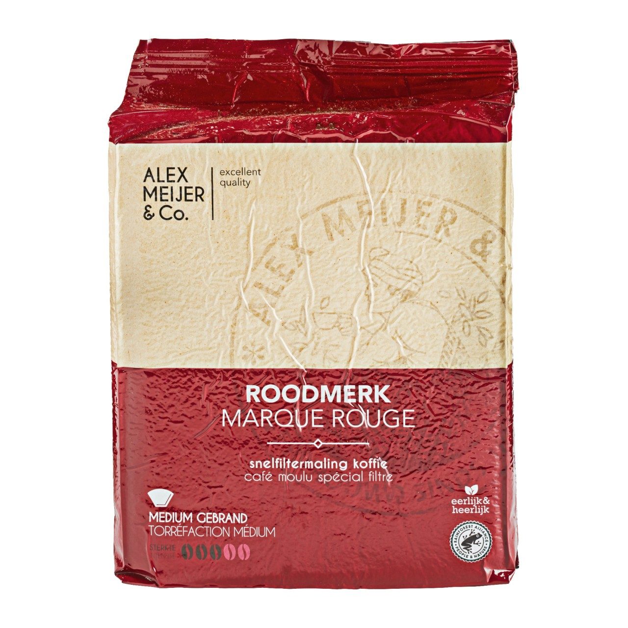 Alex Meijer Roodmerk Gemalen Koffie Snelfiltermaling (1,5 Kilo) - van Alex Meijer - Nu voor maar €29.95 bij Workwear 2 Day