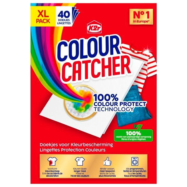 K2r Colour Catcher Anti-kleurdoorloopdoekjes (40 st.) - van K2r - Nu voor maar €7.95 bij Workwear 2 Day