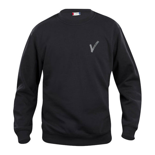 Clique Beveiliging Sweater Zwart Met Borst- en Ruglogo - van Clique - Nu voor maar €29.95 bij Workwear 2 Day
