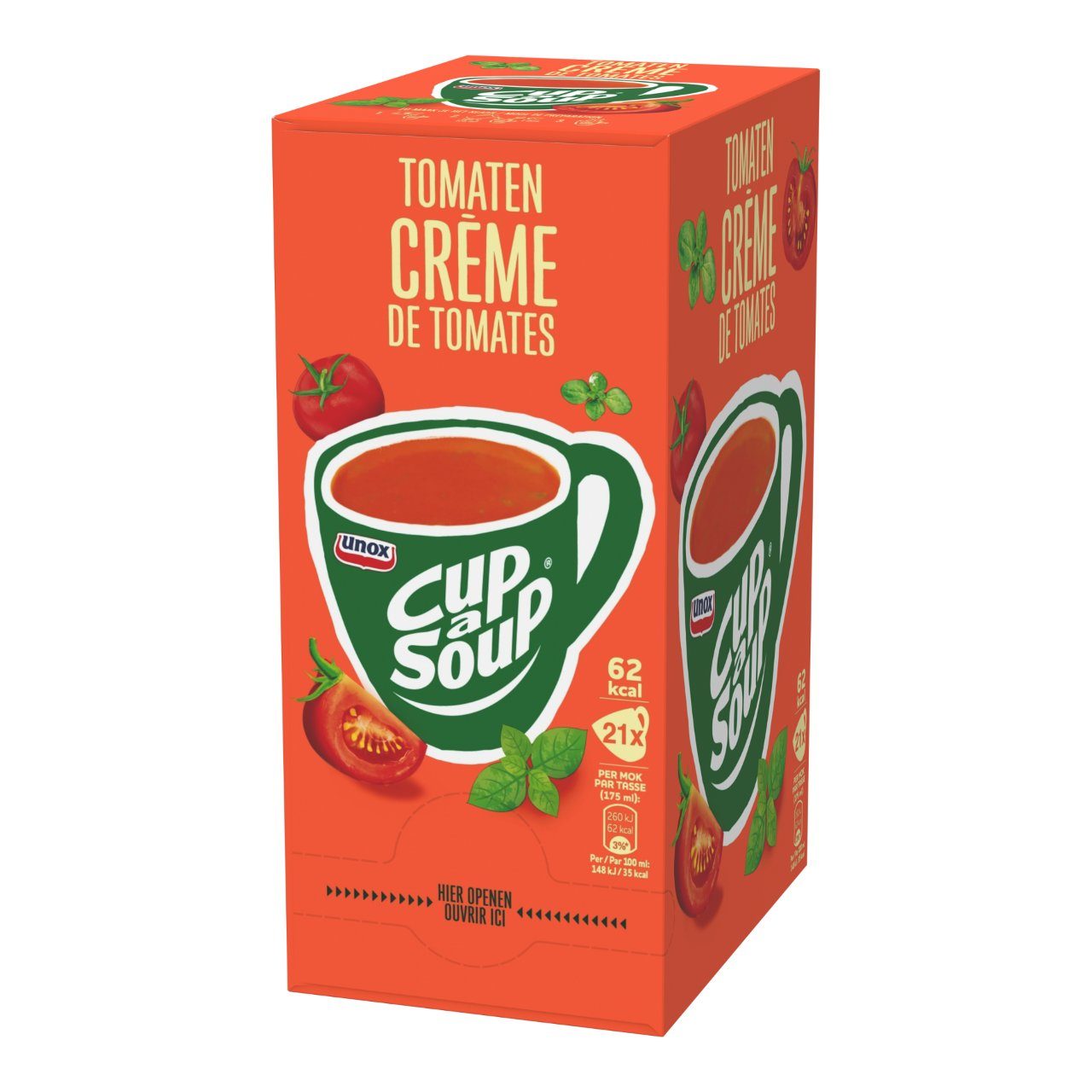 Unox Cup A Soup Tomaat Creme  21 x 175ml - van Unox - Nu voor maar €15.95 bij Workwear 2 Day